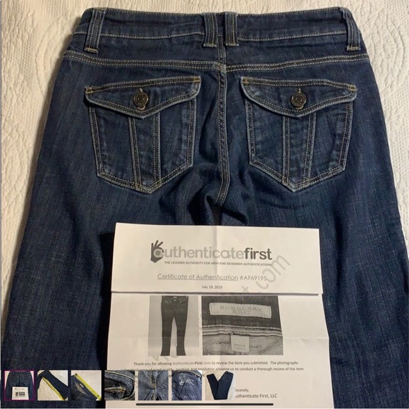 Burberry Brit Kensington Denim. Size 25. Authentic Luxury - Picture 3 of 8
